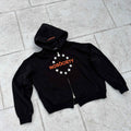 NOSÖCIETY Black Zipper — Sudadera Cropped con Doble Cremallera